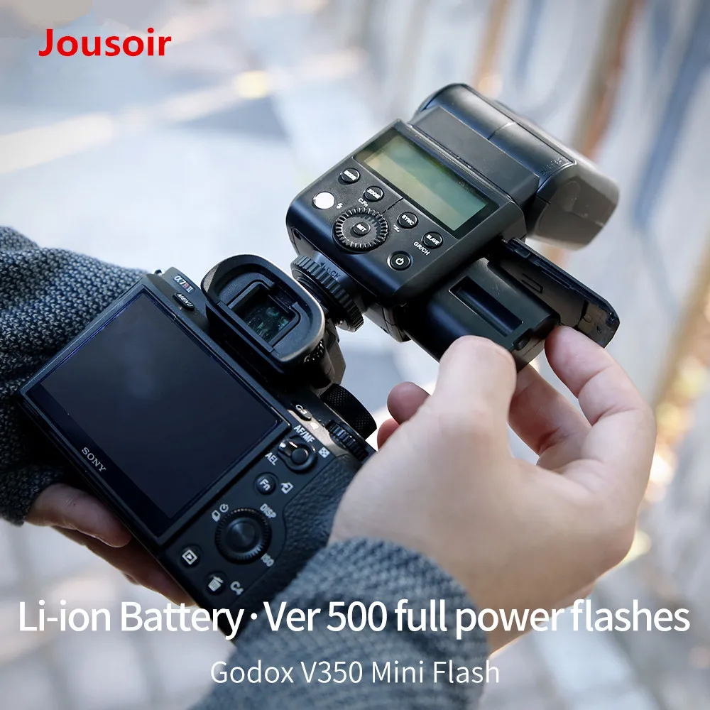 В наличии вспышка Godox V350S TTL HSS 1/8000s Speedlite со встроенным литий ионным аккумулятором