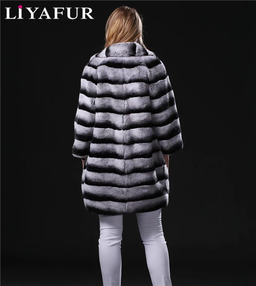 Женское зимнее пальто из натурального меха шиншиллы 3 цвета|fur winter coat|fur winterfor coat |