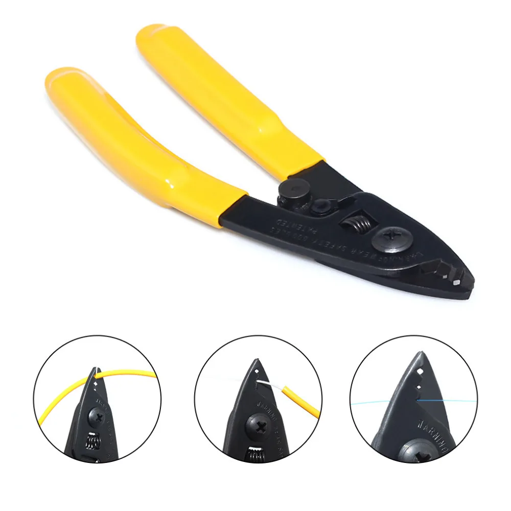 

Practical CFS-3 Three-port Fibre Stripper CFS-3 Fiber Stripping Pliers / Wire Strippers Three Hole Stripper Plier for Miller