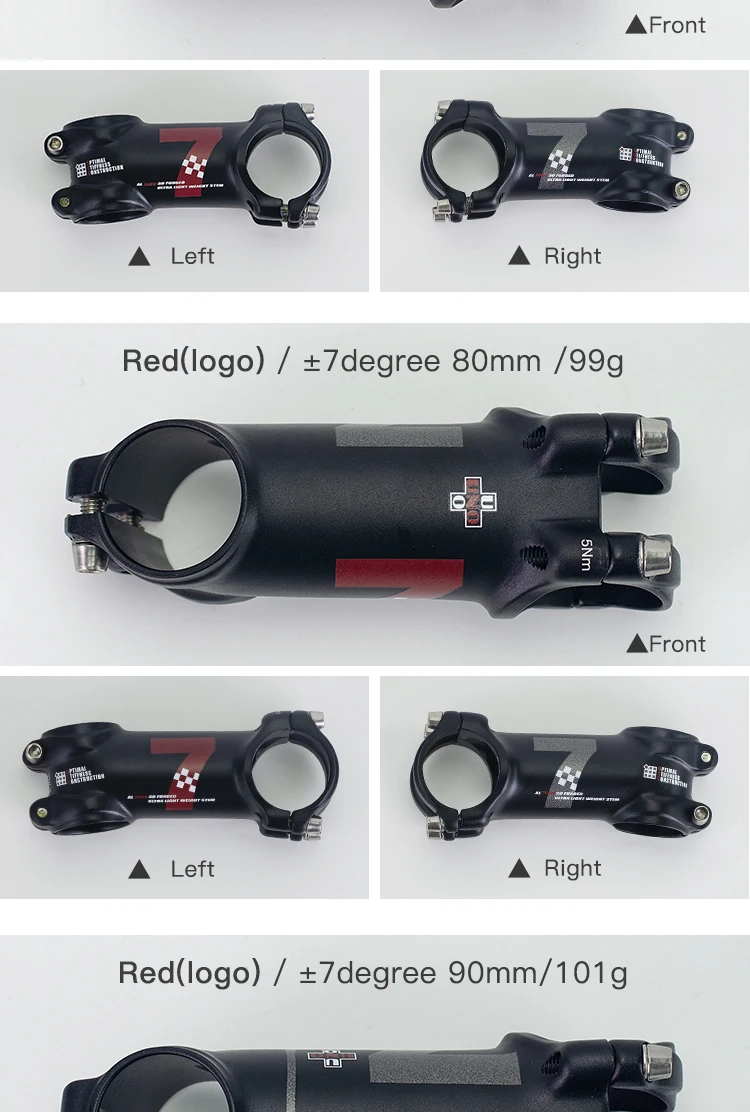 UNO 7050 рулевая колонка велосипеда MTB дорожный велосипед 31,8+/-17 градусов X80-130mm 7/17*70/80/90/100/110/120/130 мм велосипед Велоспорт Запчасти для велосипедов