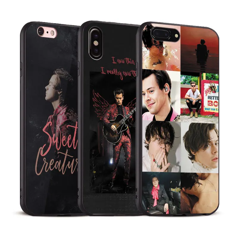 

Harry Styles Quotes collage Coque Soft Silicone Tpu Phone Case Shell Cover For Apple iPhone 5 5s Se 6 6s 7 8 Plus X XR XS MAX