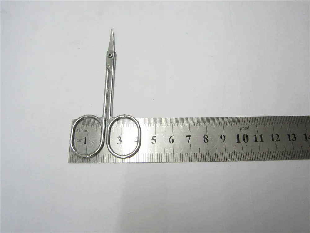 Stainless Steel Beauty Mini Small Bend blade Eyebrow Eyelash scissor Trimmer Makeup Cosmetic Tool shear trim manicure 2