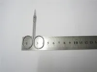 Stainless Steel Beauty Mini Small Bend blade Eyebrow Eyelash scissor Trimmer Makeup Cosmetic Tool shear trim manicure 2