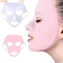 Силиконовая маска для лица, маска для лица, противоскользящая маска, фиксирующая уши, предотвращающая испарение эссенции, многоразовая маска для лица, средство для ухода за кожей