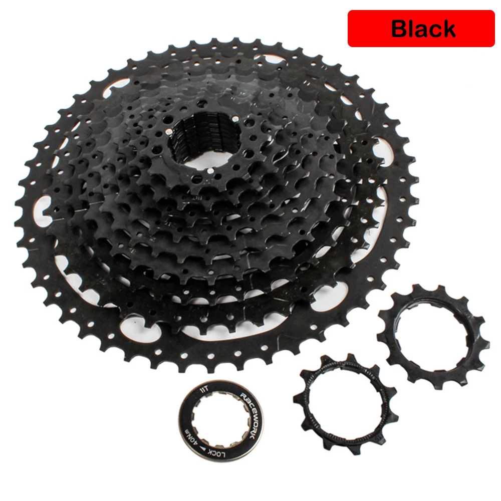 Кассета велосипеда MTB 10 скоростей 11 42T/46T/50T/52T свободное колесо черно золотистая