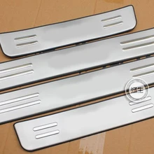 4x Stainless Steel Door Sill Scuff Guard Plate Trim For KIA Sorento 2009-2013