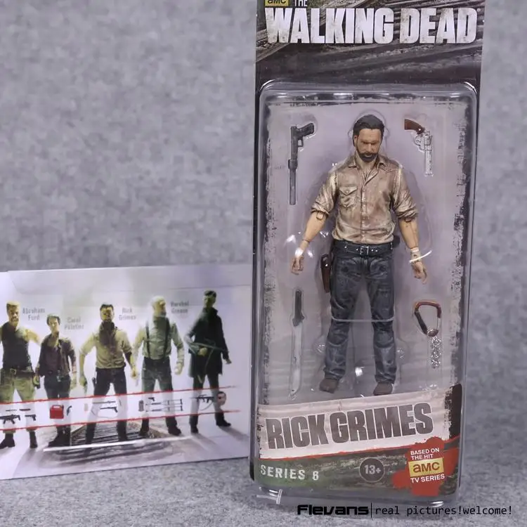AMC TV Series The Walking Dead Abraham Ford Bungee Walker Rick Grimes The Governor Michonne PVC Action Figure Model Toy 7 Styles