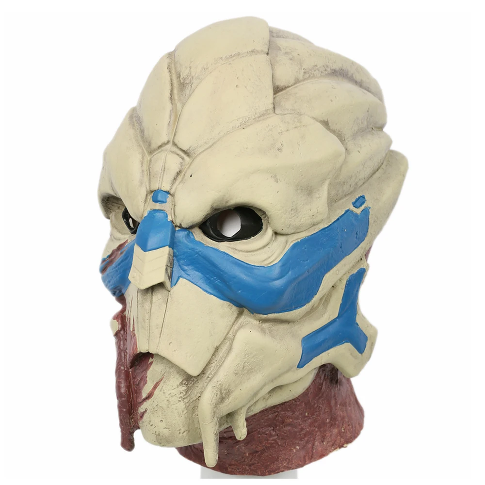 XCOSER Mass Effect Garrus Vakarian Deluxe ПВХ латексная маска взрослые аксессуары для косплея 2019