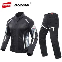 Духан мотоциклетная куртка и мотоботы комплект для женщин обувь с дышащей сеткой Мотоциклетная Куртка Jaqueta Motoqueiro куртки мотоцикл