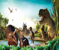 Юрского периода тема фон для фотографии тираннозавр рекс Triceratops Стегозавр и Птерозавр фон фотостудия Booth