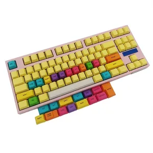 DSA OME Cherry Profile CMYK Color Keycaps 30-key Position Supplementary Key Mechanical Keyboard Custom Pbt Top Printing Lol