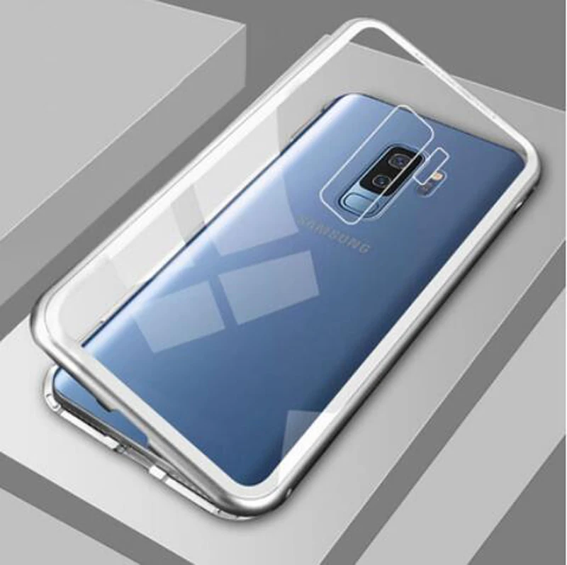 Магнитная Адсорбция металлический чехол для samsung Galaxy A50 A40 A70 A60 A10 M10 M20 M30 A20 A30 J4 J6 A7 A9 телефон Coque samsung