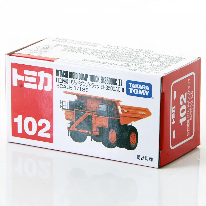 Takara Tomy Tomica 1/185 HITACHI жесткий самосвал EH3500AC II металлическая литая модель игрушечного автомобиля в коробке#866275