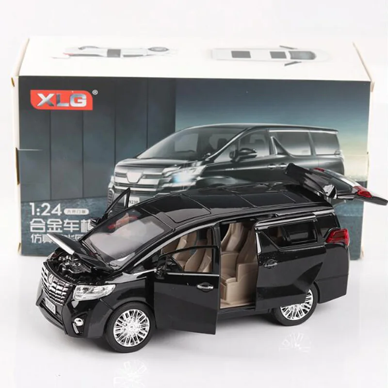 20,3 см 1:24 весы Alphard Авто няня Автомобиль Ван откатная Модель литья под давлением металлическая машина коллекции подарки для детей