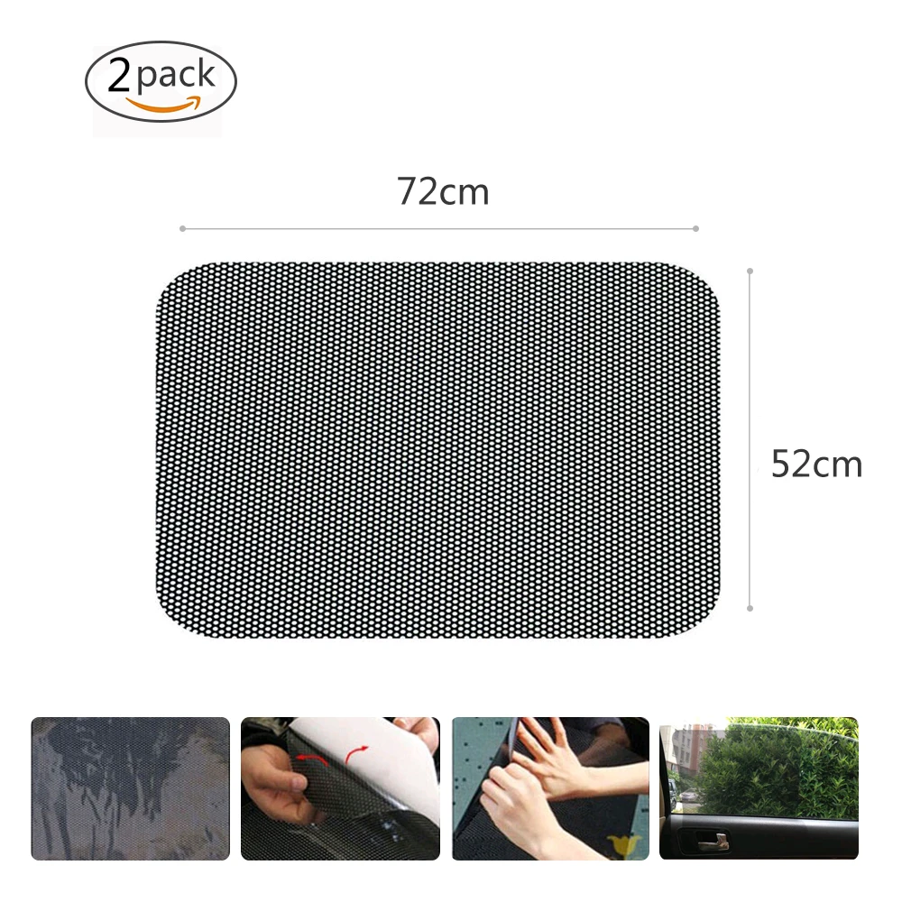 

Car Accessories Universal 2 PCS 72 * 52 Cm Extra Large Size Car Electrostatic Sun Shading Sticker Heat Insulation Film
