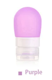 Мода конфеты цвет силиконовые бутылки путешествия косметический шампунь лосьон контейнер CN - Цвет: Purple S