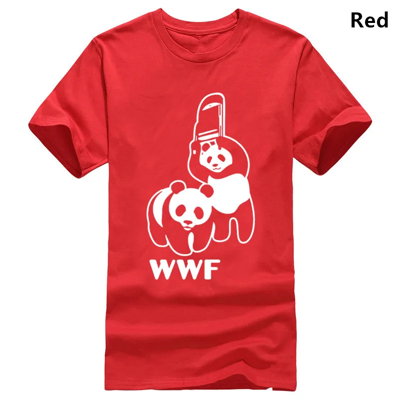 الباندا المصارعة رجل T قميص المصارعة بانكسي WCW TNA محاكاة ساخرة الحيوانات أعلى