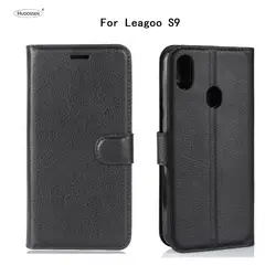 HUDOSSEN для Leagoo S9 S 9 кожаный чехол защитный флип кожаный чехол для Leagoo S9 5,85 "Смарт moible телефон Капа