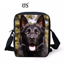Милые сумки с принтом собаки овчарки для детей, девочек, детей, школьные сумки через плечо, брендовый дизайн, маленькие сумки-мессенджеры, сумка