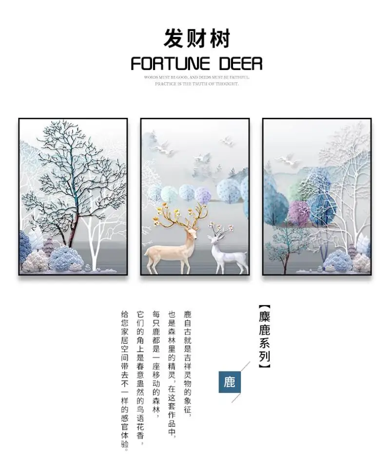 Meian Cross Stitch Embroidery Kits  Animal Snow Cotton Thread Painting DIY Needlework DMC New Year Home Decor