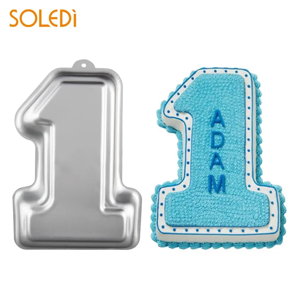 

Big Number One 1 Pan Tin Baking Bakeware Kids First Birthday Party Tray Mould