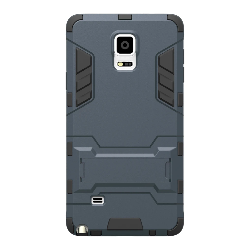 

Armor Case for Samsung Galaxy Note 4 N9100 Heavy Duty Hybrid Hard Rugged Silicone Rubber Phone Cover Coque with Stand Function