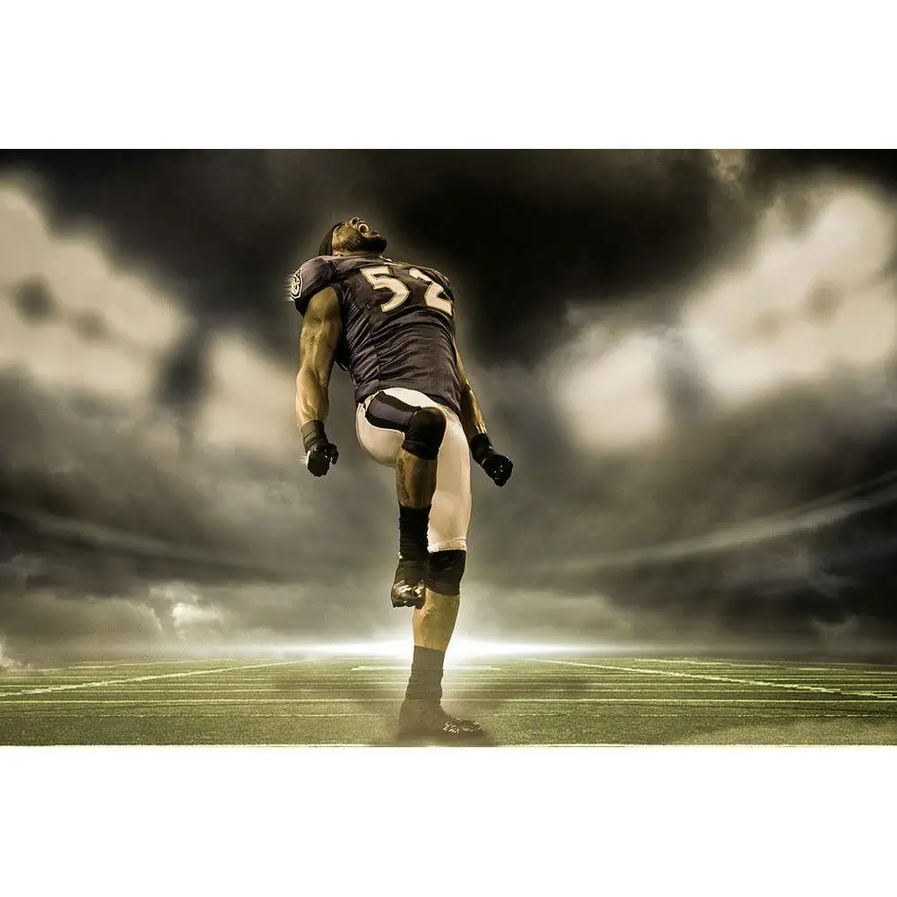

Ray Lewis American football Sport Star 4 Wall Sticker Home Decoration Silk Art Poster