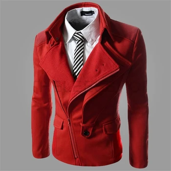 

Irregular oblique zipper Fashion Men Jacket Men's Hooded Casual Jackets Male Spring Autumn Coat Thin Outwear Couple dropshipping