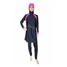 Women Plus Size Printed Muslim Swimwear Hijab Muslimah Islamic Swimsuit Swim Surf Wear Sport Burkinis muslimi uimapuku