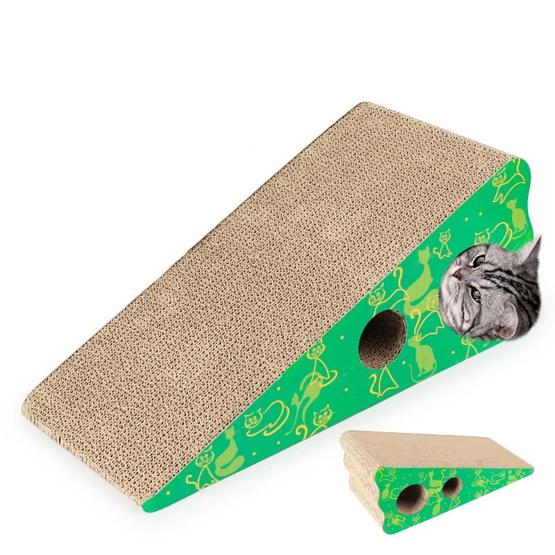 Triangle Cat Scratch board with Catnip Cat Lounge bed house mat Cats Scratcher Scratching Post