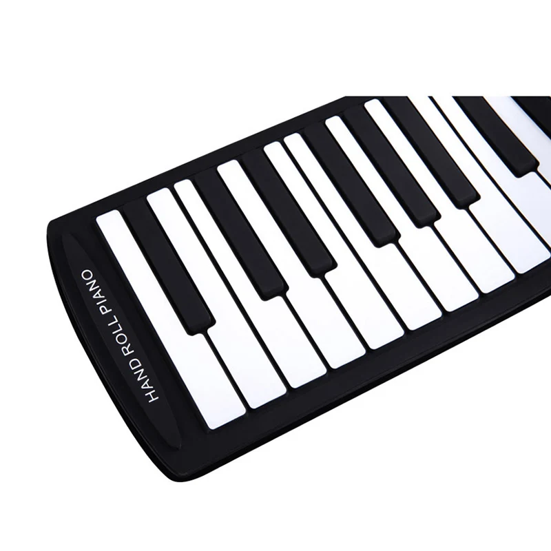  Portable Flexible Digital Keyboard Piano 61 Keys 128 Tones Rhythms Electronic Roll Up Piano Toys YS