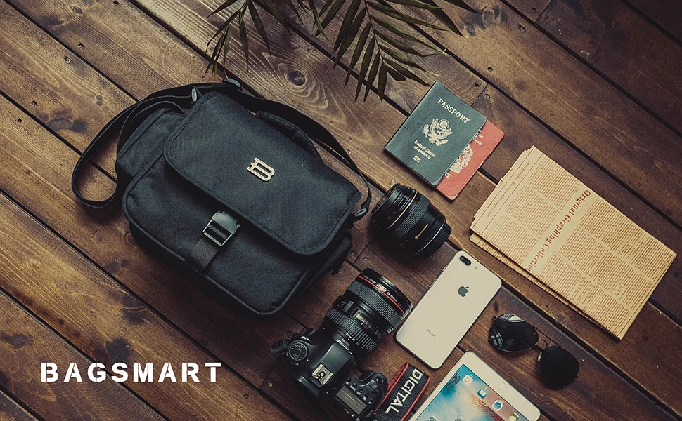 BAGSMART брендовая сумка для камеры для фотографии видео обмен объектив дорожная сумка DSLR камера сумка для камеры чехол для Canon Nikon