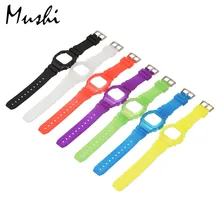 Часы Ms ремень для объектива с оптическими зумом Casio DW-5600 GWX-5600 GW-5000 цвет: черный, синий красный зеленый Для мужчин пряжкой Смотреть полоса чехол+ инструмент