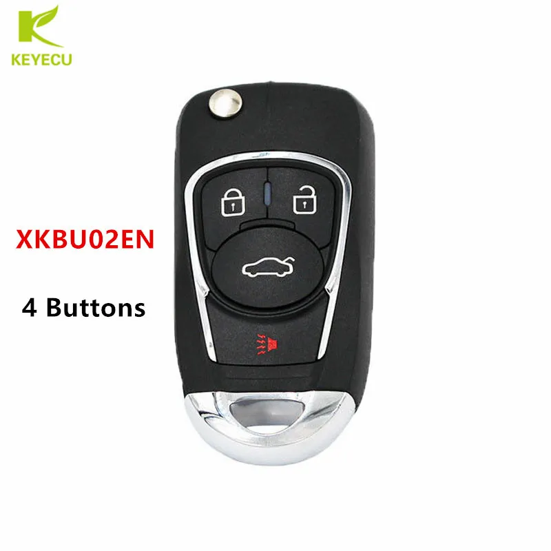 

KEYECU 5PCS XHORSE (English Version) Universal Remote Key Fob 3+1 Button XKBU02EN for VVDI Key Tool VVDI2