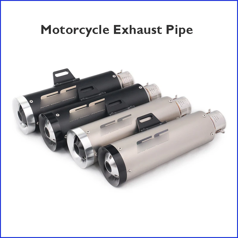 

Motorycycle 38-51mm Exhaust Pipe Muffler Exhaust System Silencer Tip Tail Pipe with DB Killer Baffle for Universal Dirt Bike