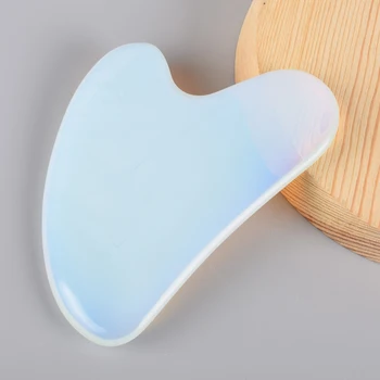 

China Traditional Facial Gua Sha Tool Opalite Massager SPA Scraping Massage Healing For Body Face Neck Eye Health Care Tools