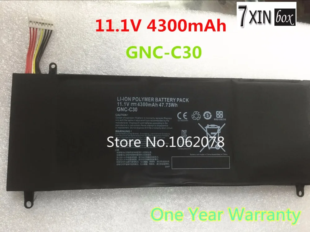New 11 1V 4300mAh 47 73Wh Laptop Battery GNC C30 for GIGABYTE U2442 U24F P34G V2
