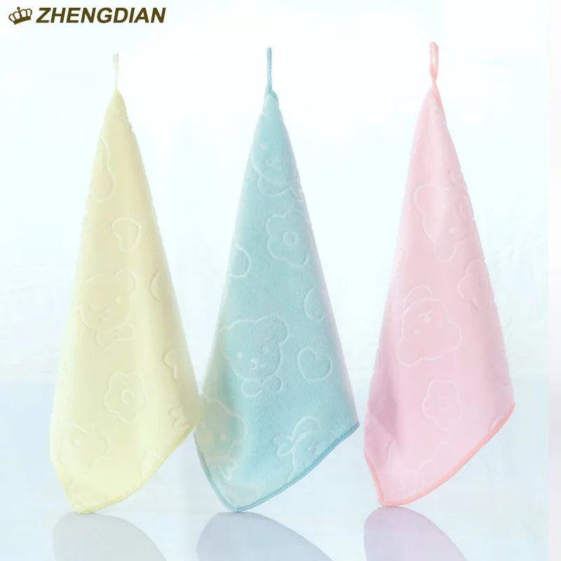 Zhengdian 2017 новый наивысшее волокна персик тиснение руку towel платок безопасности и