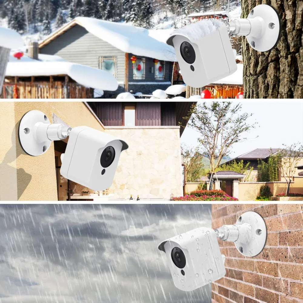  For Xiaomi Mijia Xiaofang Camera 1S/Wyze Cam Wall Mount Bracket 360 Degree Adjustable Indoor/Outdoo