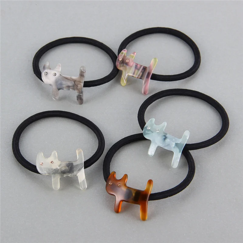 New Elegant Fashion Animal Ponytail Holder Elastic Hair Band Acetate