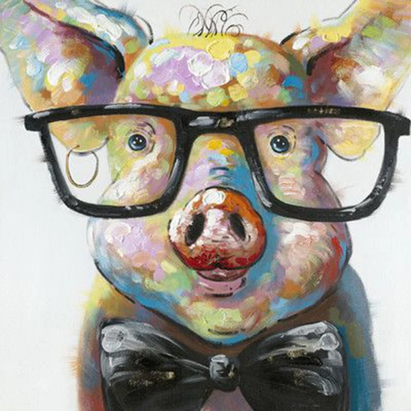 aliexpress com buy hand painted moe s home collection smart pig