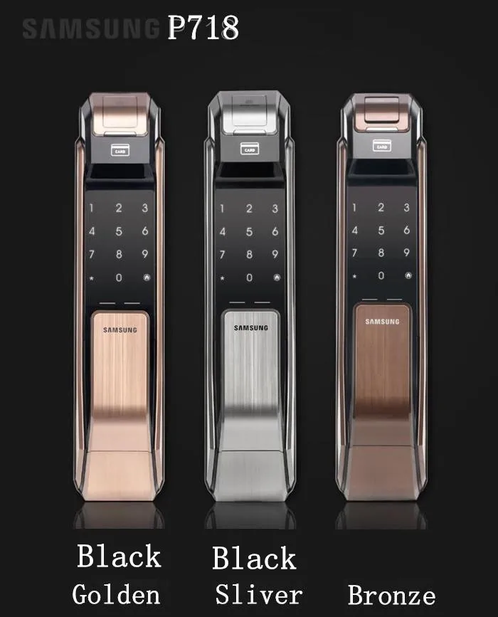 SAMSUNG SHS P718 Fingerprint Digital Door Locks Push Pull Keyless Door
