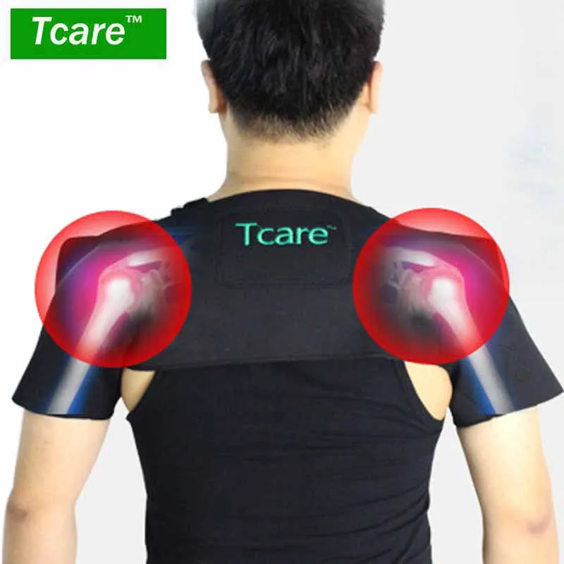 Tcare Tourmaline Self Heating Shoulder Belt Pain Relieve Magnetic Therapy Shoulder Protection Spontaneous Heating Massage Care body care beauty tourmaline heating belt neck shoulder massage heating pad health care massage belt with tourmaline stone