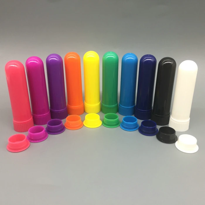 

16Sets Essential Oil Aromatherapy Blank Nasal Inhaler Tubes Sticks with Wicks, Colorful Blank Nasal Containers (10 colors)