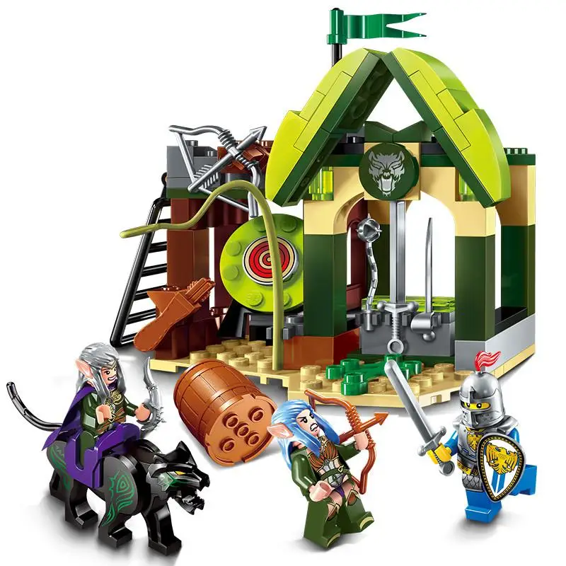 

Sermoido Building Block War Of Glory Castle Knights Elfin Range 3 Figures 112pcs Educational Bricks Toy Boy Gift