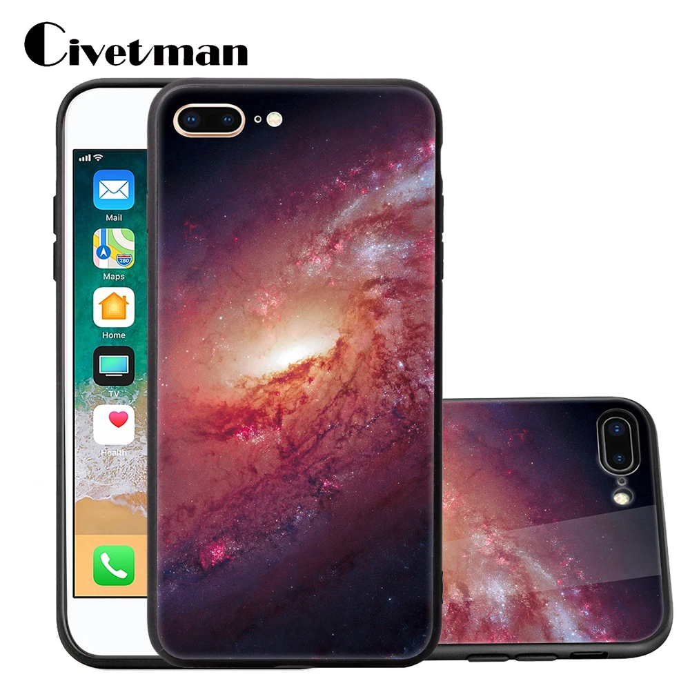 Чехол для мобильного телефона Apple iphone 7 plus 7P 8 Plus P i7 роскошное закаленное стекло