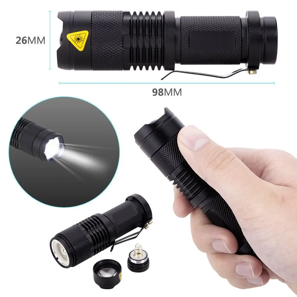 Популярный светодиодный мини фонарик Penlight SK68 США ЕС XPE портативный