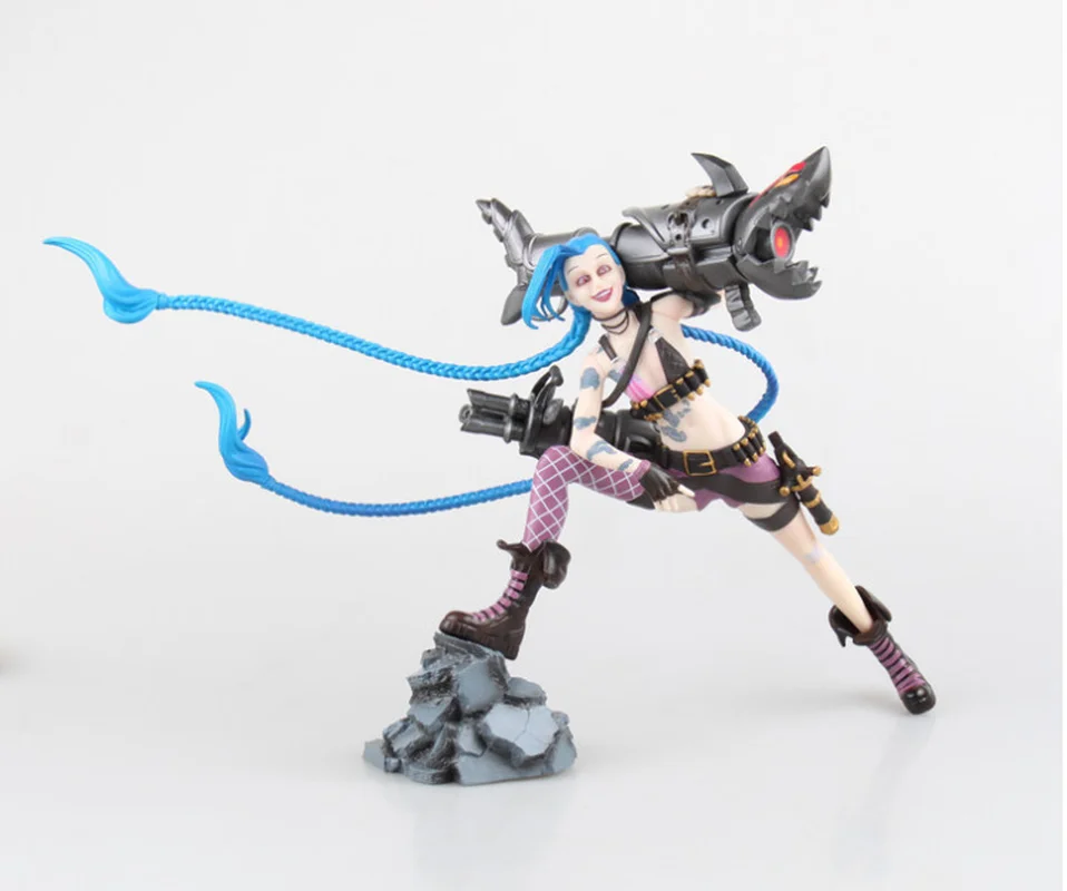 

New With Box League Legends Lord of Run away loli Jinx Game PVC lol Action Figure Collectible Model Toy Doll Creative Gift 23cm