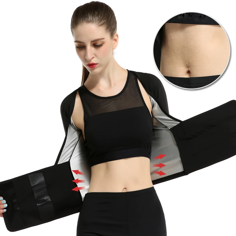 Hot Shapers Trainer Cincher Sports Fitness Slimming T shirt Body Shapers Waist Sportswear Vest