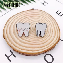 Cartoon Teeth Enamel Brooch Medical Organ Expressions Alloy Badge Denim Shirt Bag Pin Jewelry Accessories Gifts For Friends creative personality gestures alloy brooch enamel pin mini badge bag clothes jewelry gifts to friends fxm